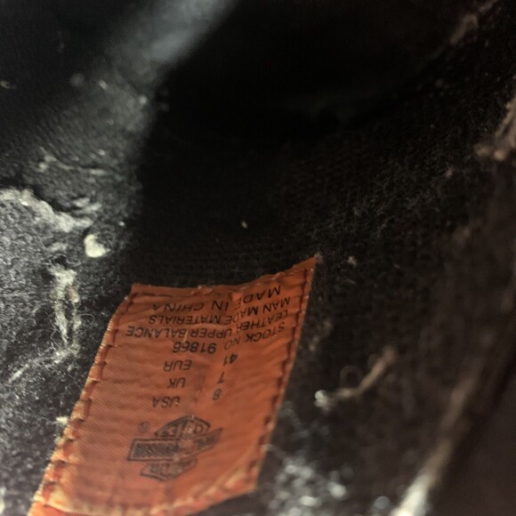 HARLEY DAVIDSON MEN'S SIZE 8 LEATHER LOAFERS SLIP ON SHOES - Picture 7 of 8